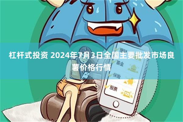 杠杆式投资 2024年7月3日全国主要批发市场良薯价格行情