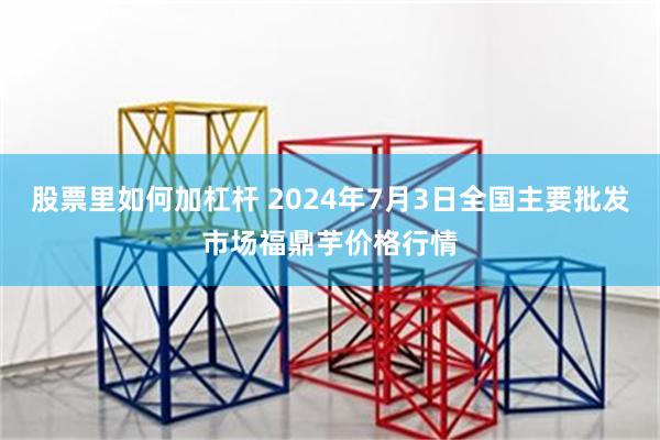 股票里如何加杠杆 2024年7月3日全国主要批发市场福鼎芋价格行情