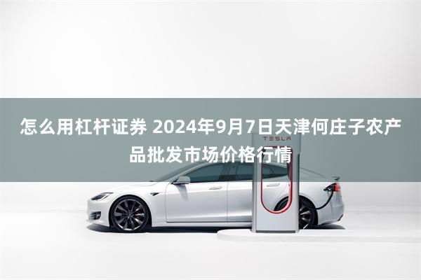 怎么用杠杆证券 2024年9月7日天津何庄子农产品批发市场价格行情