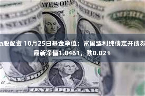 a股配资 10月25日基金净值：富国臻利纯债定开债券最新净值1.0461，跌0.02%