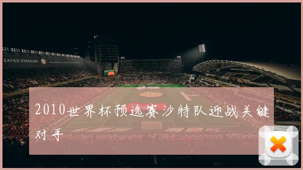 2010世界杯预选赛沙特队迎战关键对手