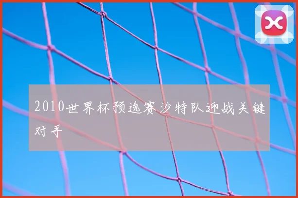 2010世界杯预选赛沙特队迎战关键对手